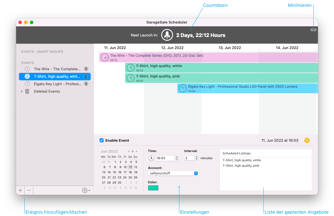 GarageSale Scheduler