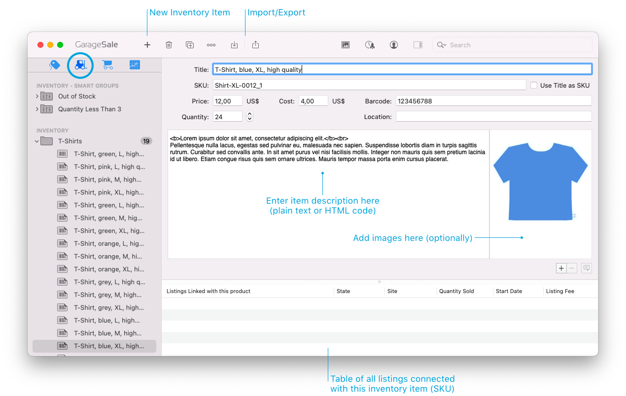 Inventory Item Inventory Item