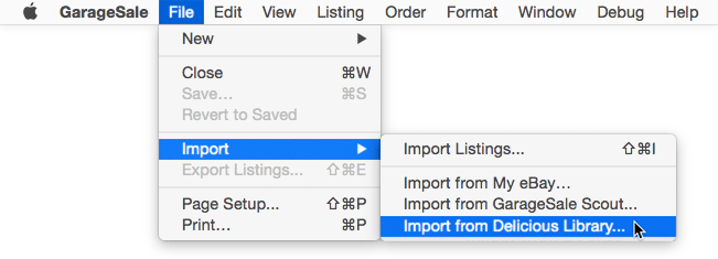 Import Listings Import Listings