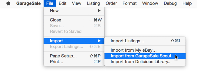 Import Listings Import Listings