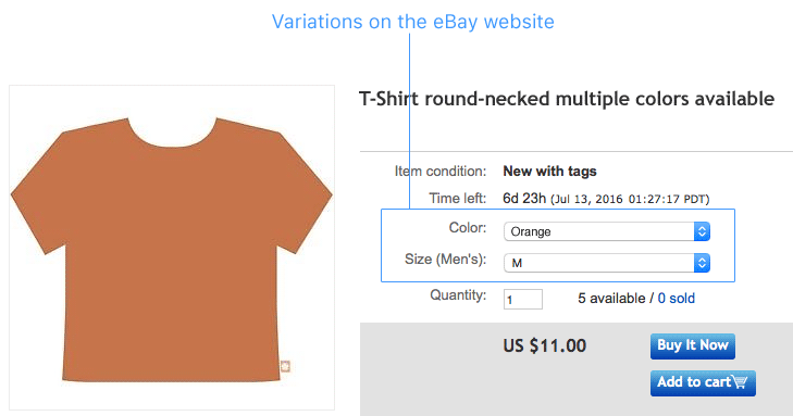 Variations on eBay Variations on eBay