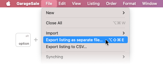 Exporting Listings