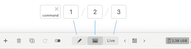 Shortcuts to Switch Views