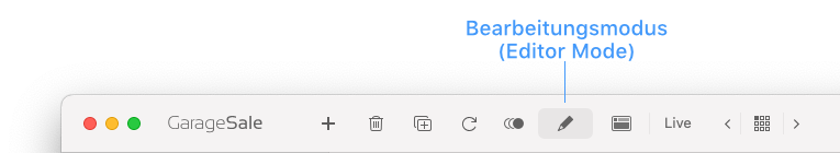 Editor Mode Button Editor Mode Button