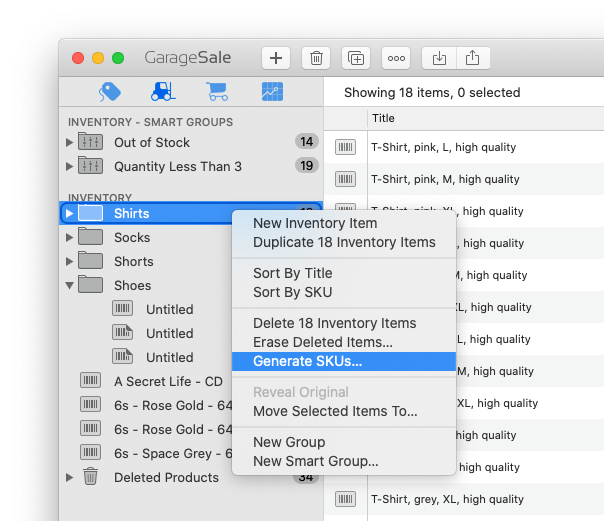 Bestandseinheiten generieren Bestandseinheiten generieren
