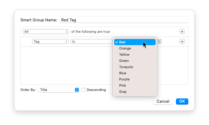 Tags in Smart Groups Tags in Smart Groups