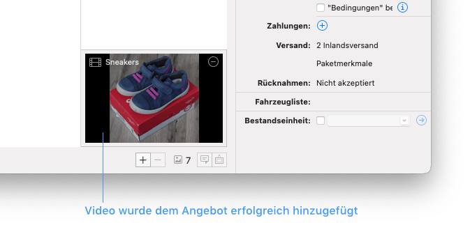 video added to a listing video added to a listing