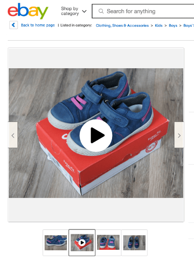 video on eBay website video on eBay website