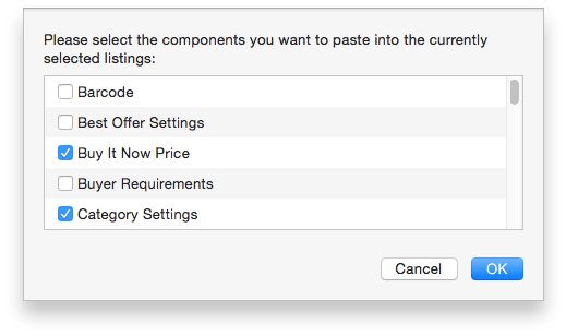 Copy Listing Components