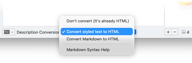 Description Conversion