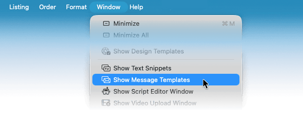 Open Message Templates Open Message Templates