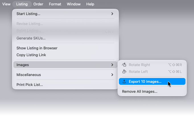 Export Images