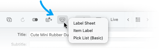 Printer Toolbar