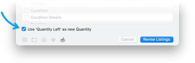 Use Quantity Left