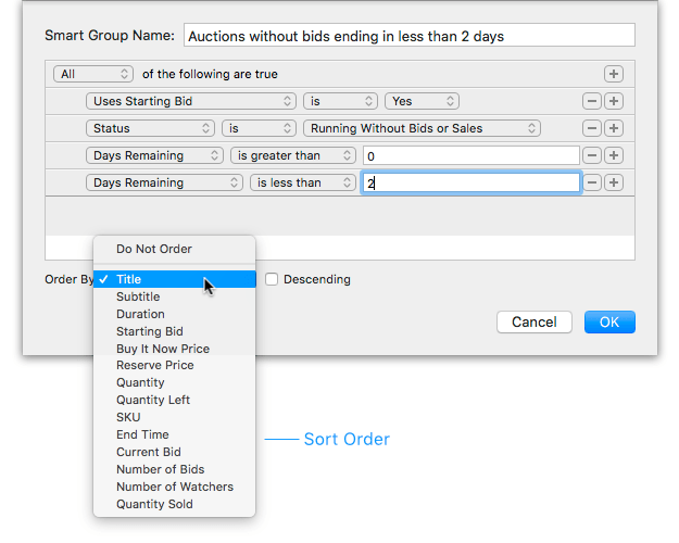 Smart Group Settings